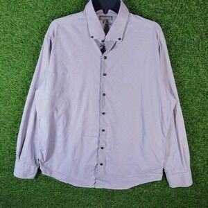 Peter Millar Summer Comfort XL Gingham Button Down Shirt Mens Long Sleeve